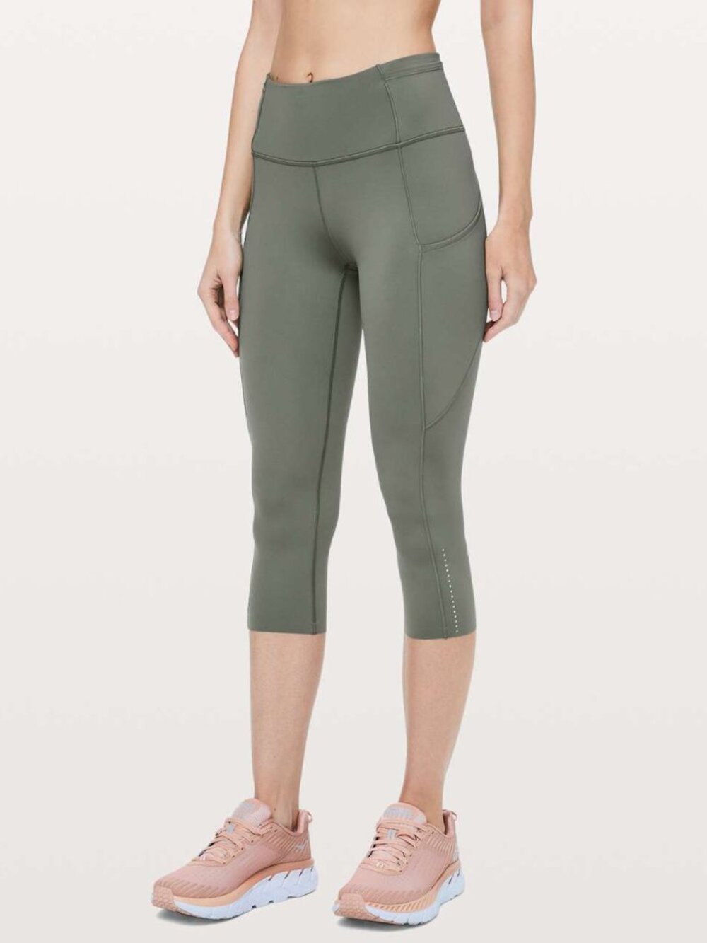 NWOT - Lululemon Fast Free High-Rise Crop 19" Grey Sage | SIZE: 2